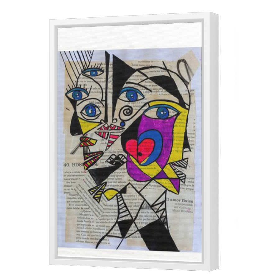 Thumbnail for Canvas - White Floating Frame