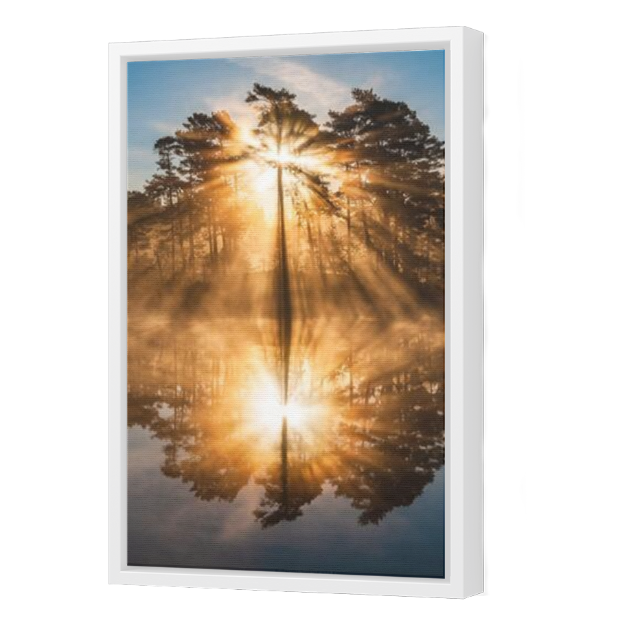 Thumbnail for Canvas - White Floating Frame