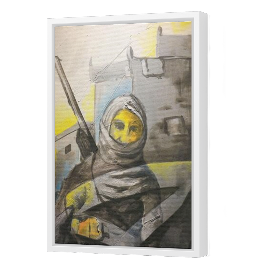 Thumbnail for Canvas - White Floating Frame