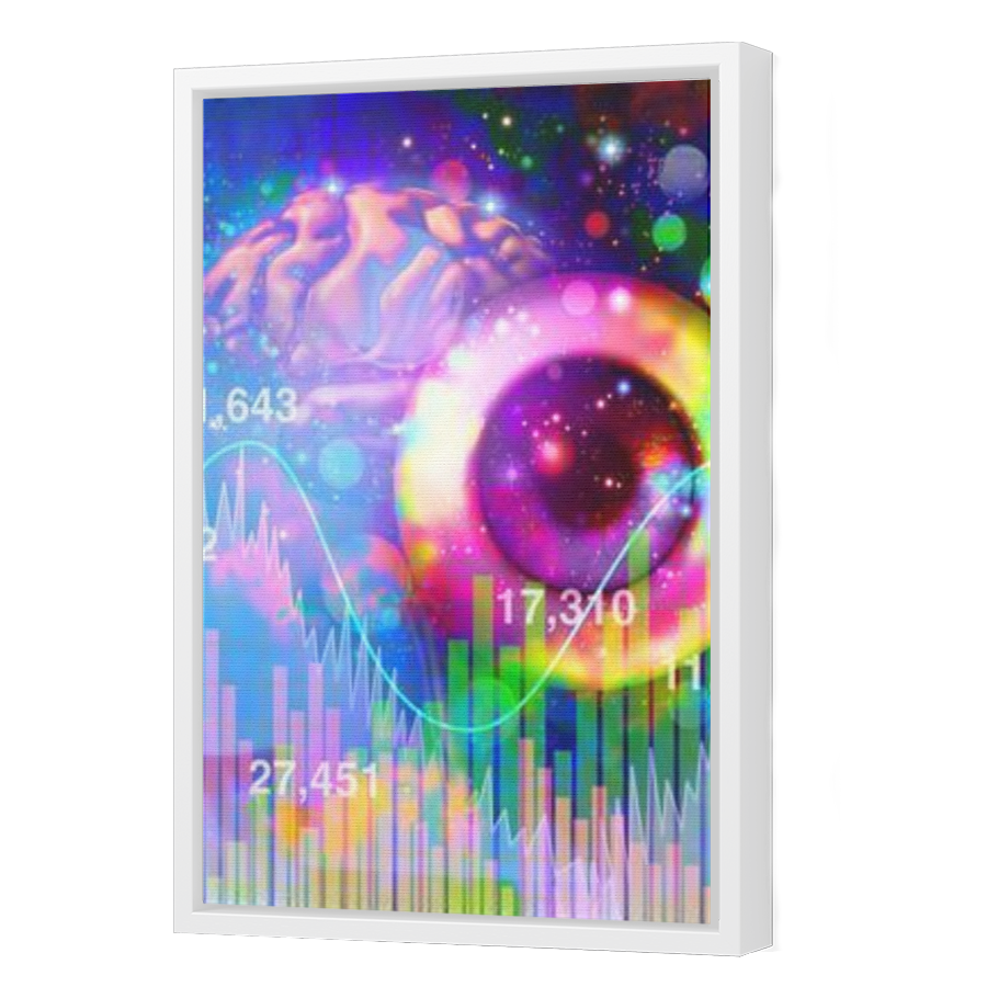 Thumbnail for Canvas - White Floating Frame
