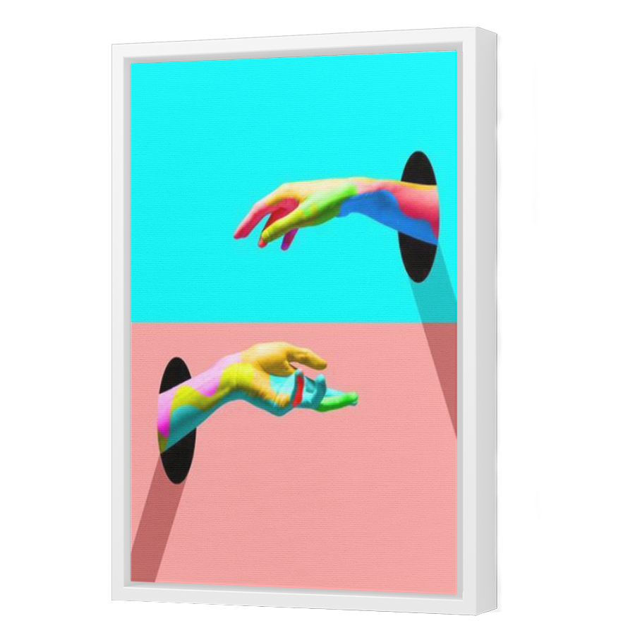 Thumbnail for Canvas - White Floating Frame