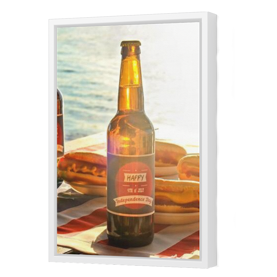 Thumbnail for Canvas - White Floating Frame