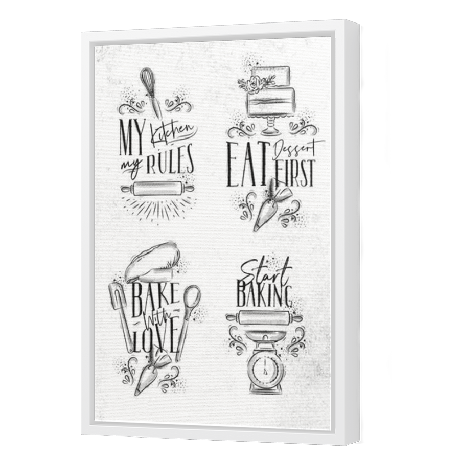 Thumbnail for Canvas - White Floating Frame