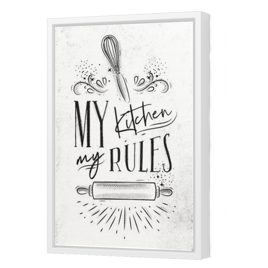 Thumbnail for Canvas - White Floating Frame