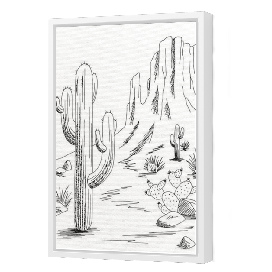 Thumbnail for Canvas - White Floating Frame