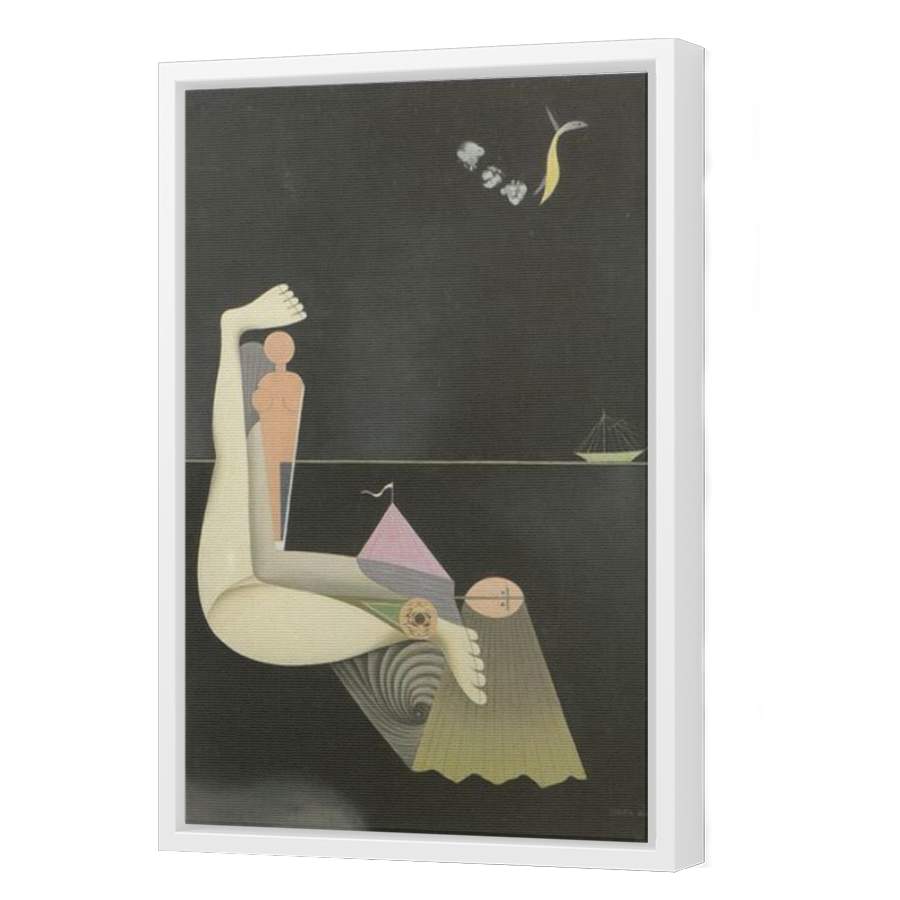 Thumbnail for Canvas - White Floating Frame