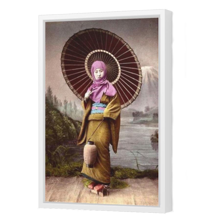 Thumbnail for Canvas - White Floating Frame