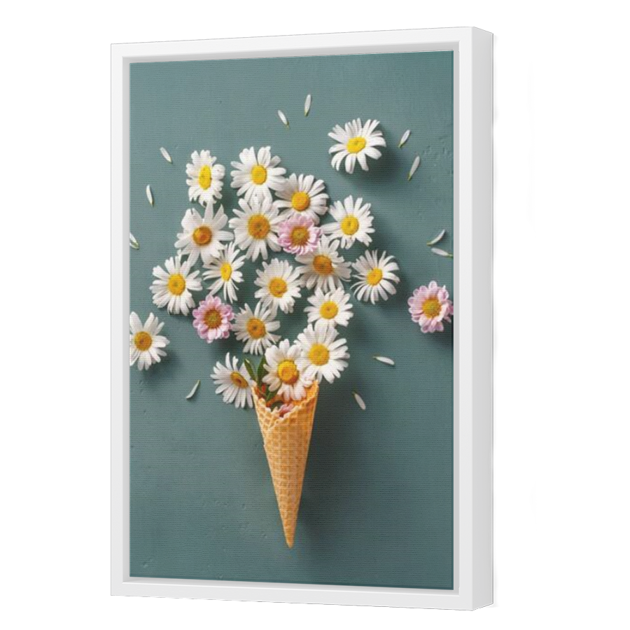 Thumbnail for Canvas - White Floating Frame