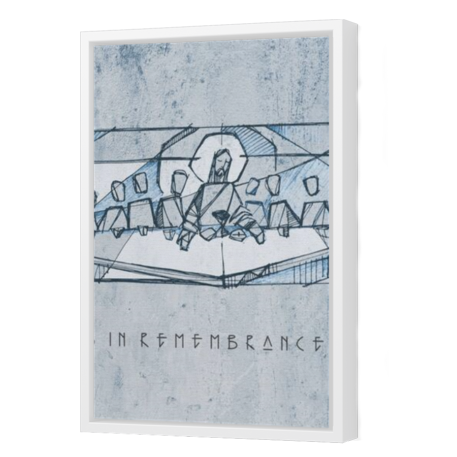 Thumbnail for Canvas - White Floating Frame