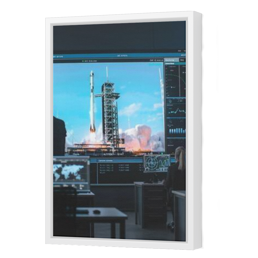 Thumbnail for Canvas - White Floating Frame