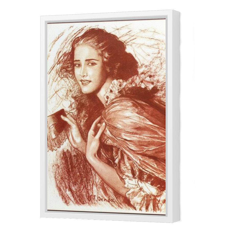Thumbnail for Canvas - White Floating Frame
