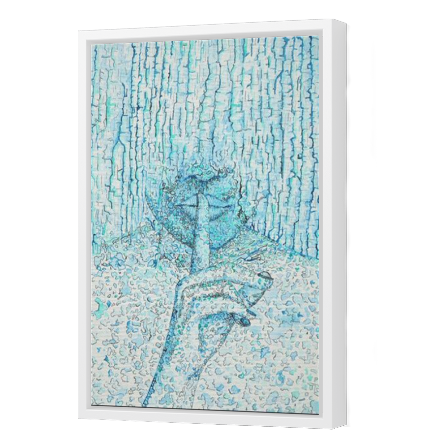 Thumbnail for Canvas - White Floating Frame