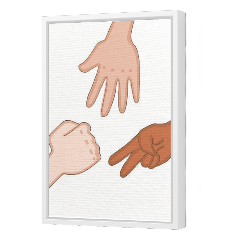 Thumbnail for Canvas - White Floating Frame
