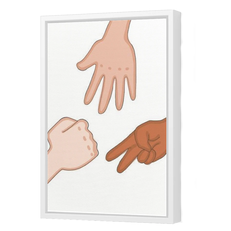 Thumbnail for Canvas - White Floating Frame