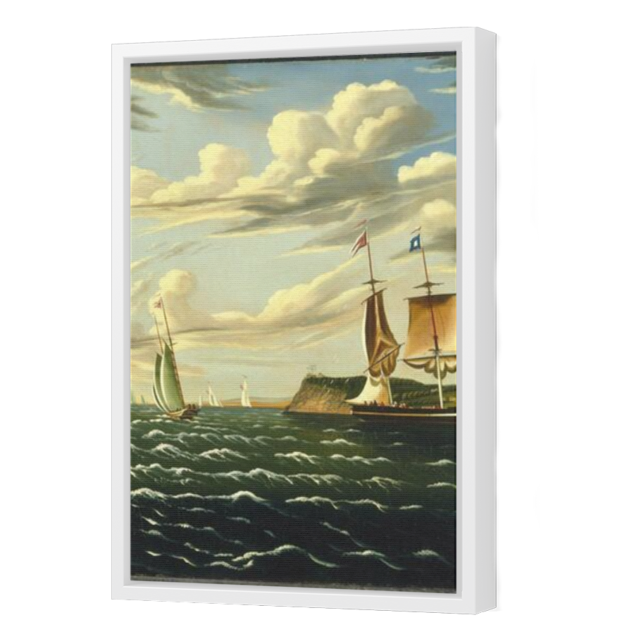 Thumbnail for Canvas - White Floating Frame
