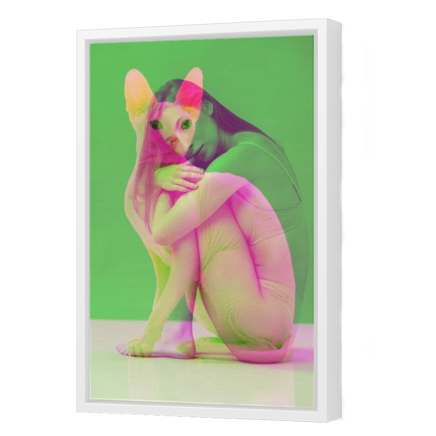 Thumbnail for Canvas - White Floating Frame