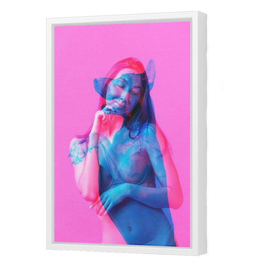 Thumbnail for Canvas - White Floating Frame