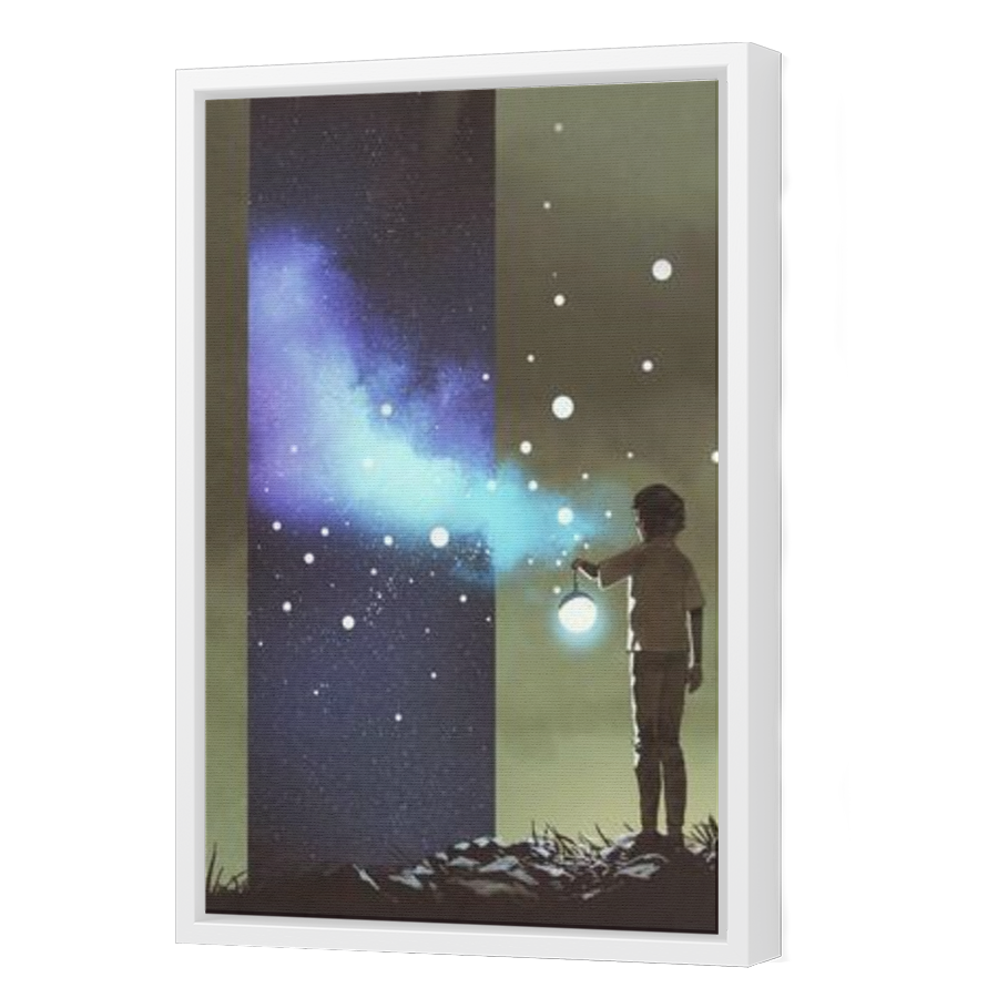 Thumbnail for Canvas - White Floating Frame