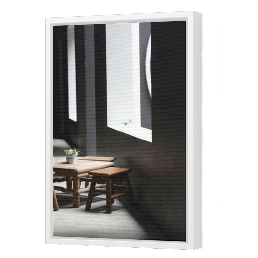 Thumbnail for Canvas - White Floating Frame