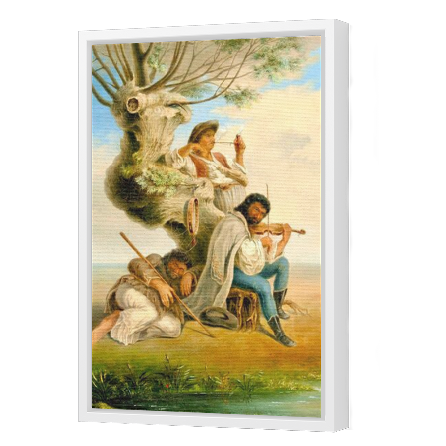 Thumbnail for Canvas - White Floating Frame
