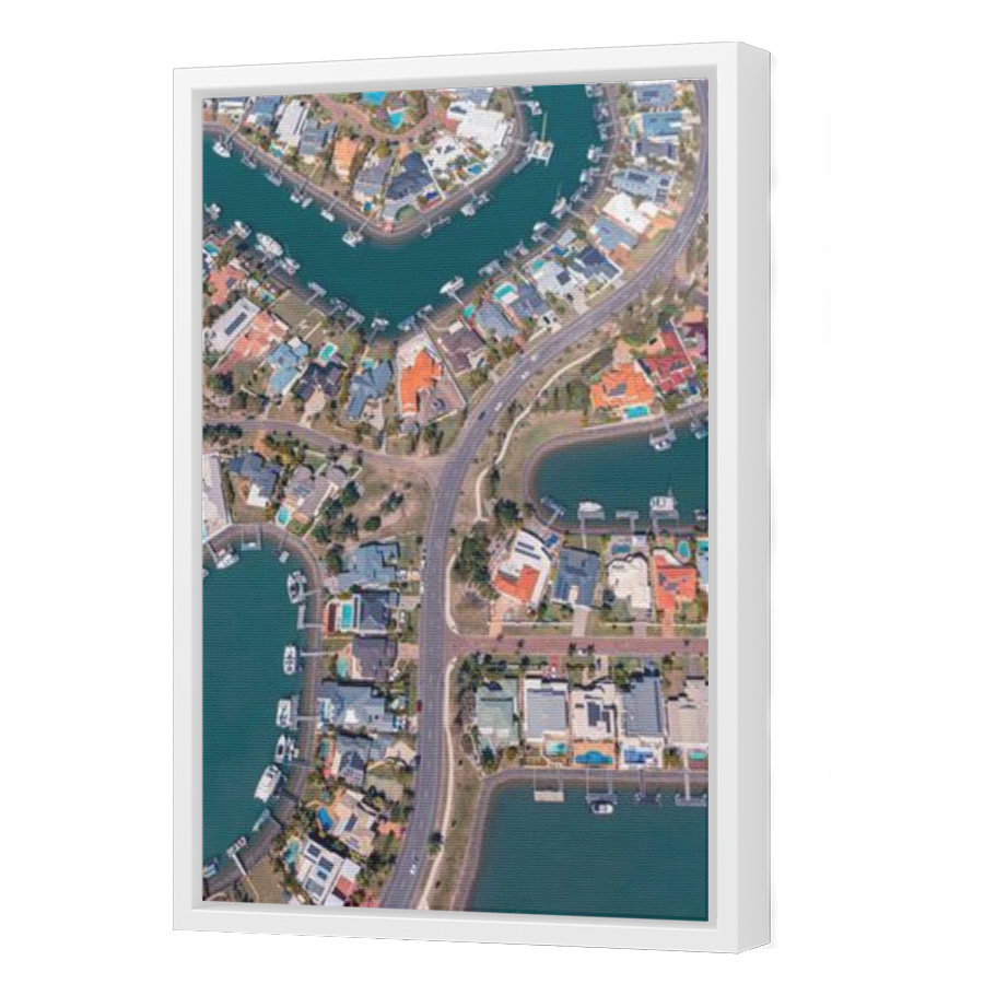 Thumbnail for Canvas - White Floating Frame