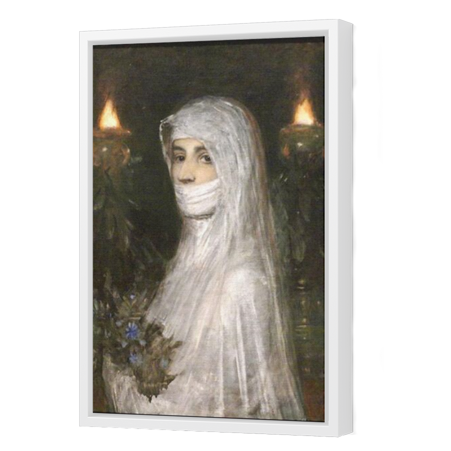 Thumbnail for Canvas - White Floating Frame