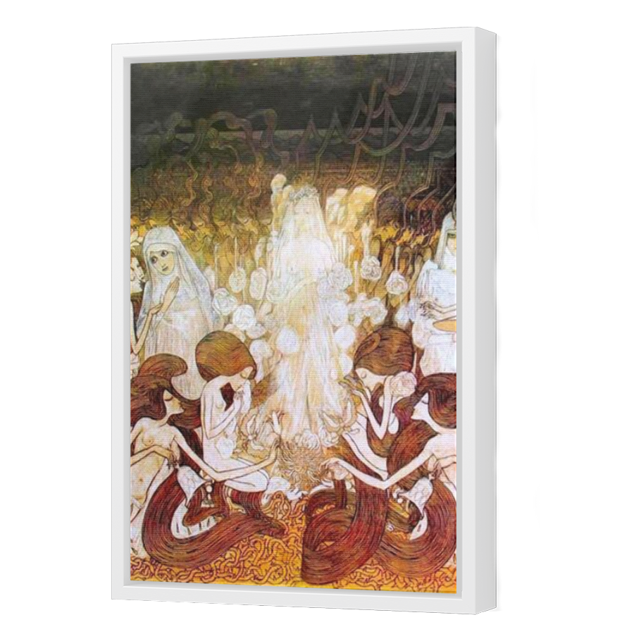 Thumbnail for Canvas - White Floating Frame