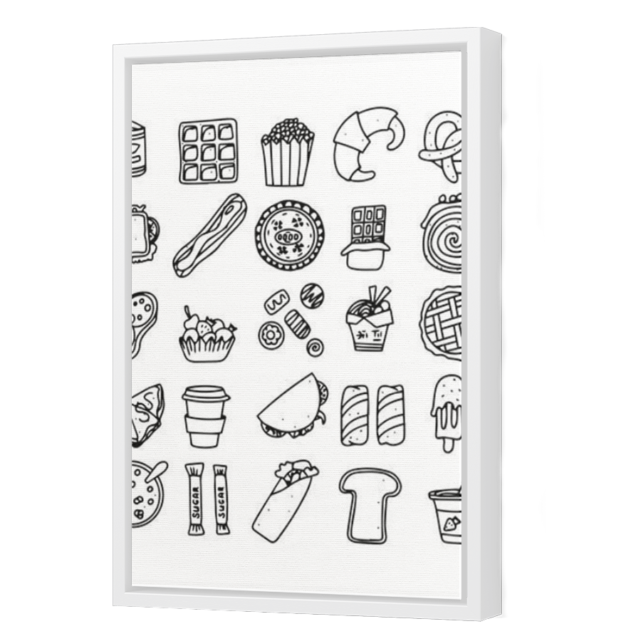 Thumbnail for Canvas - White Floating Frame