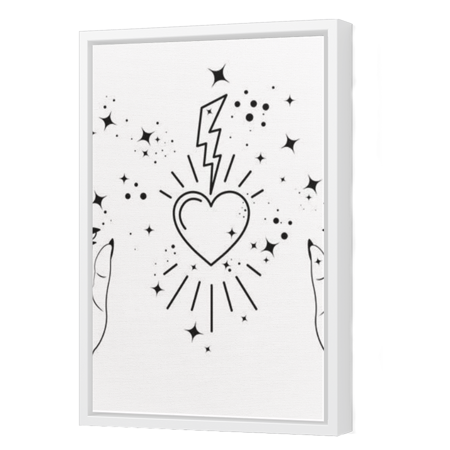 Thumbnail for Canvas - White Floating Frame