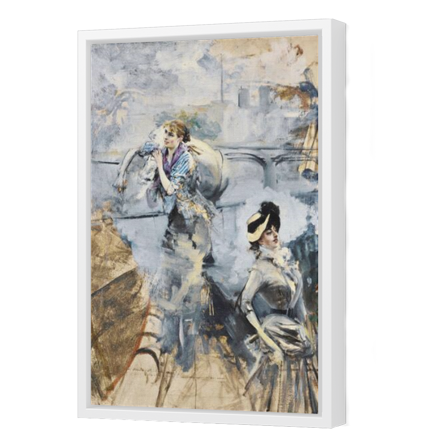 Thumbnail for Canvas - White Floating Frame
