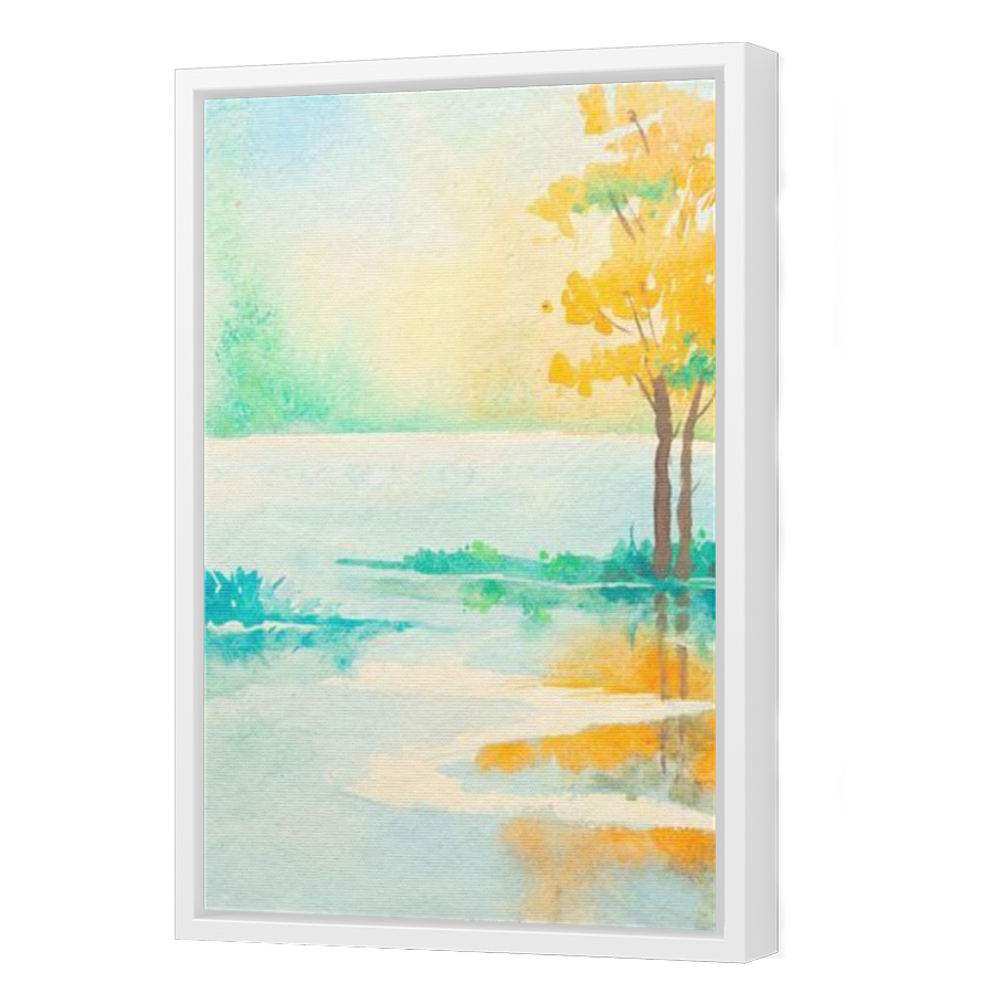 Thumbnail for Canvas - White Floating Frame