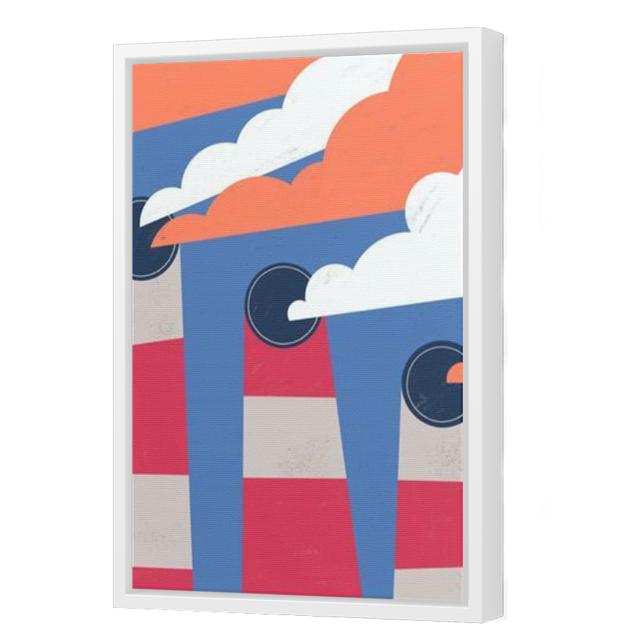 Thumbnail for Canvas - White Floating Frame