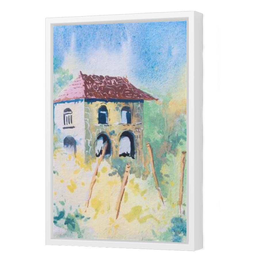 Thumbnail for Canvas - White Floating Frame