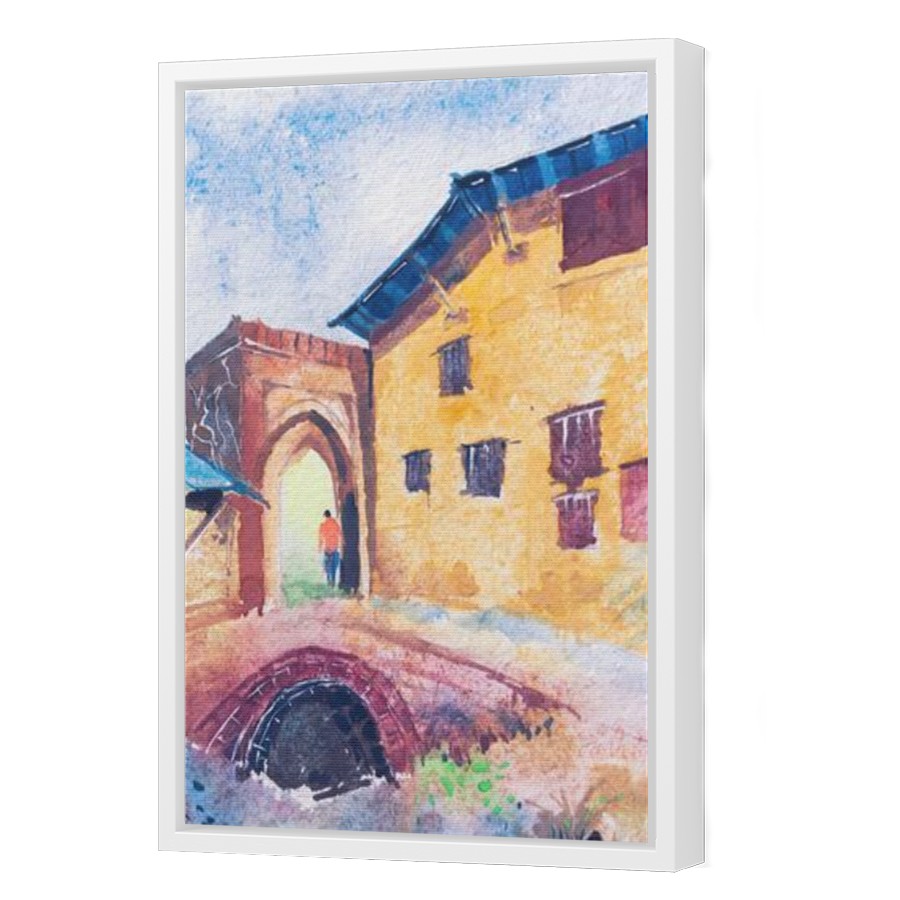 Thumbnail for Canvas - White Floating Frame