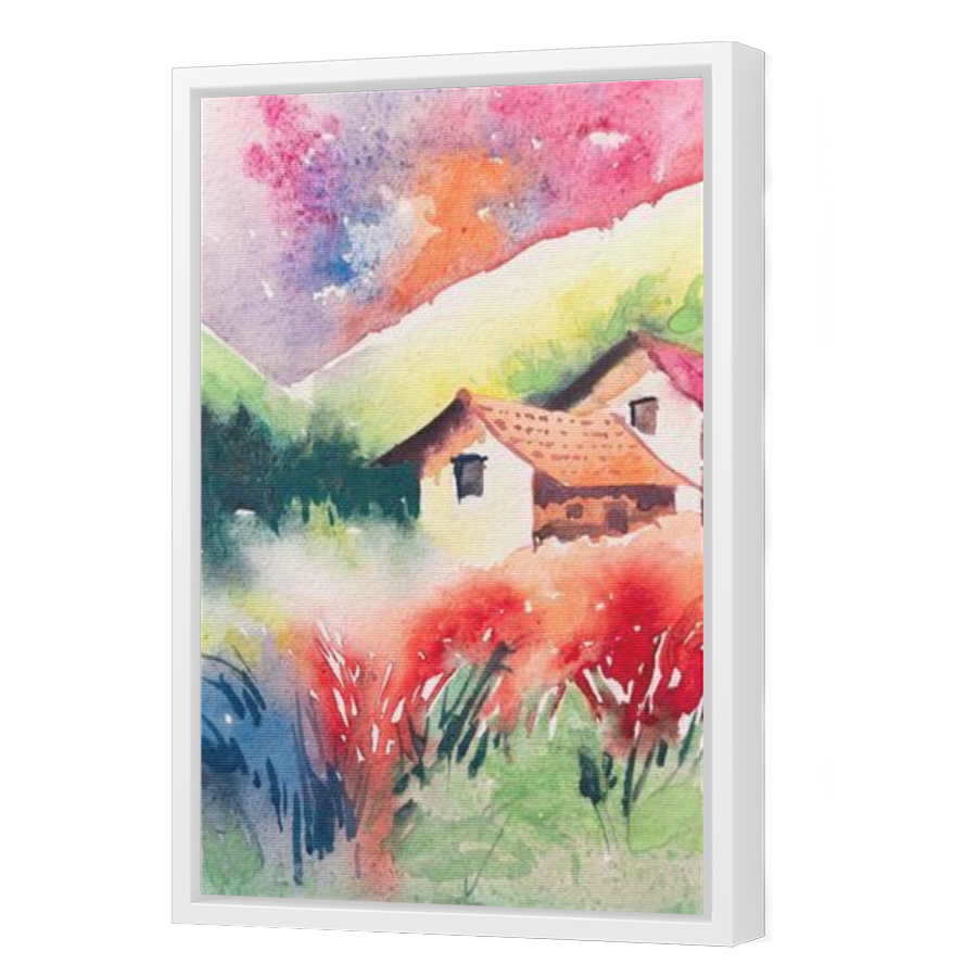 Thumbnail for Canvas - White Floating Frame