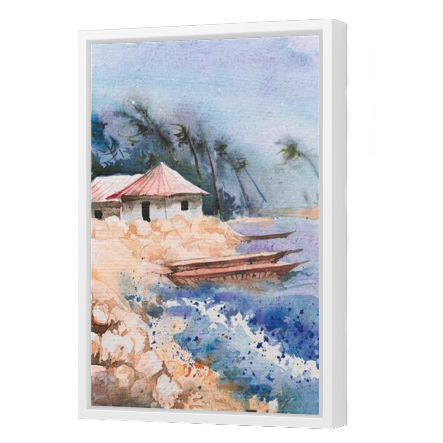 Thumbnail for Canvas - White Floating Frame