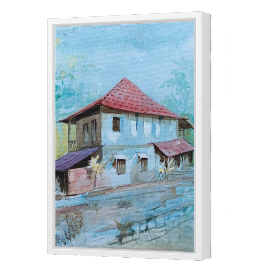 Thumbnail for Canvas - White Floating Frame