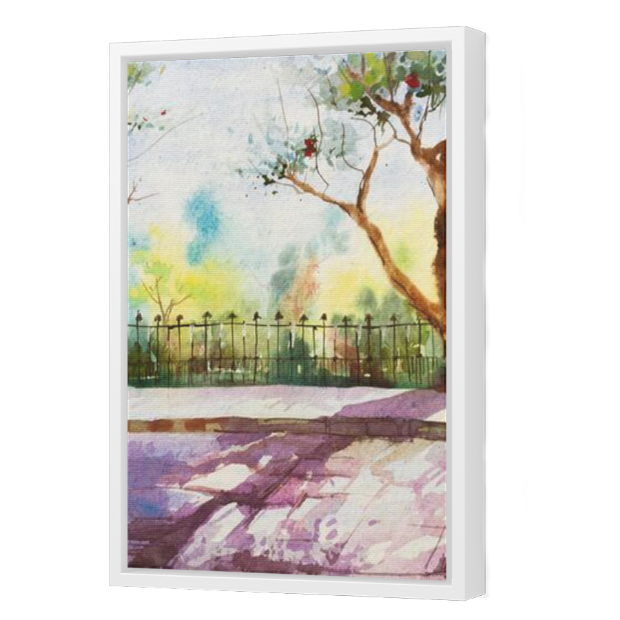 Thumbnail for Canvas - White Floating Frame