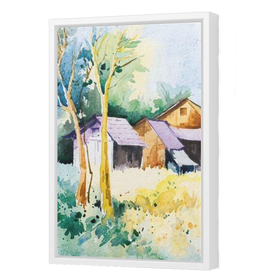Thumbnail for Canvas - White Floating Frame