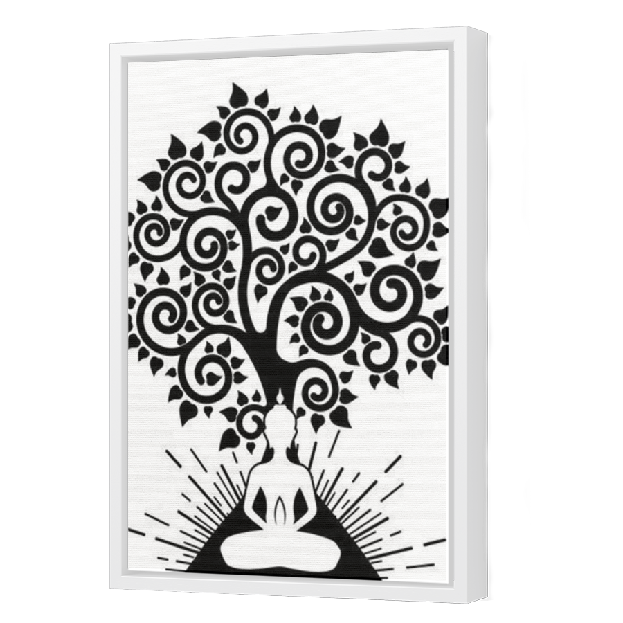 Thumbnail for Canvas - White Floating Frame