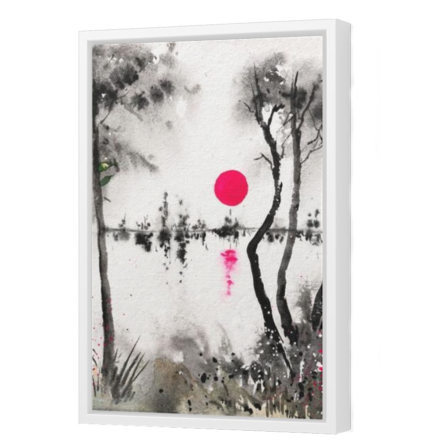 Thumbnail for Canvas - White Floating Frame