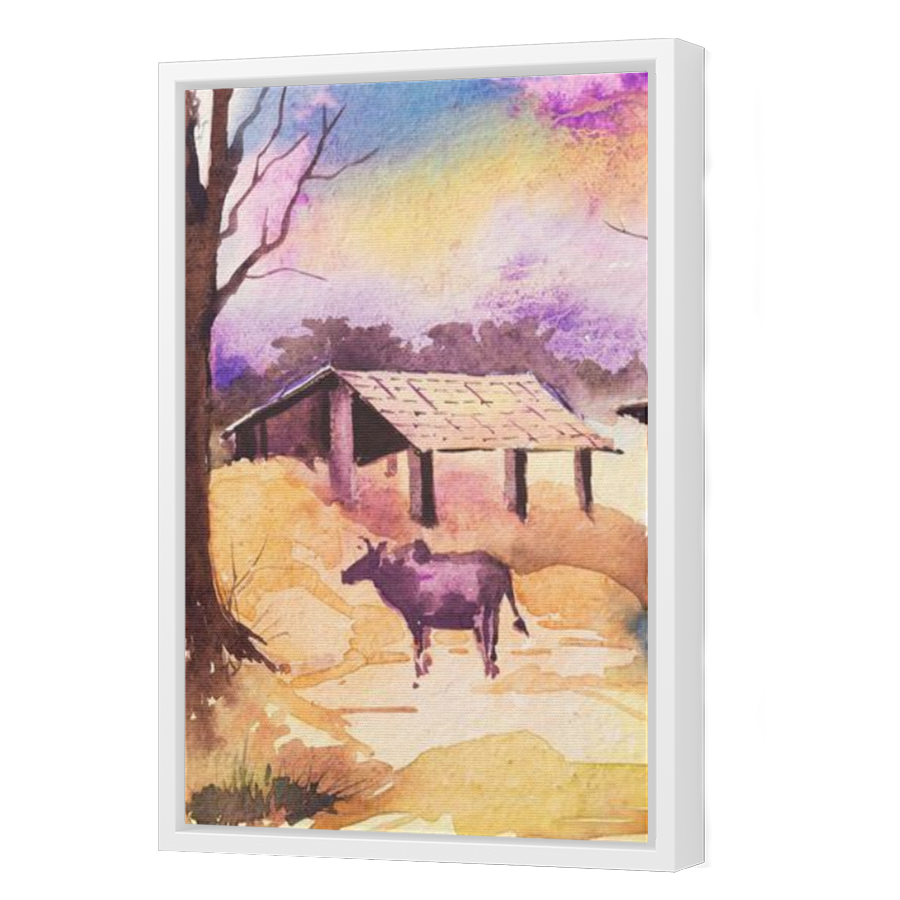 Thumbnail for Canvas - White Floating Frame
