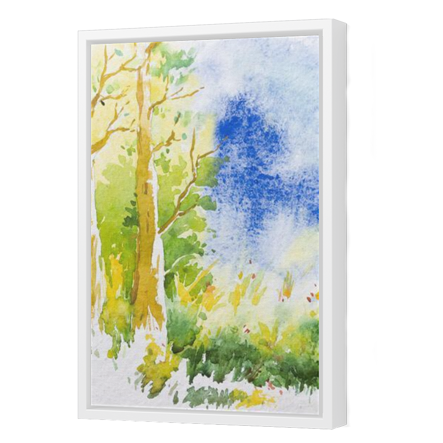 Thumbnail for Canvas - White Floating Frame
