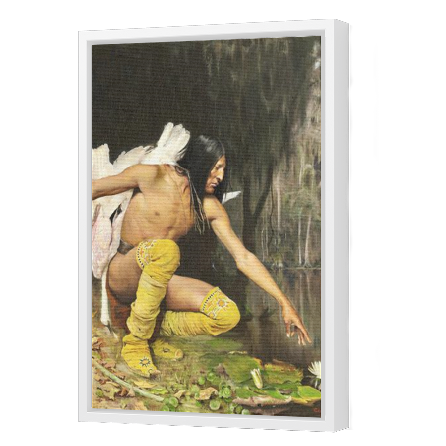 Thumbnail for Canvas - White Floating Frame