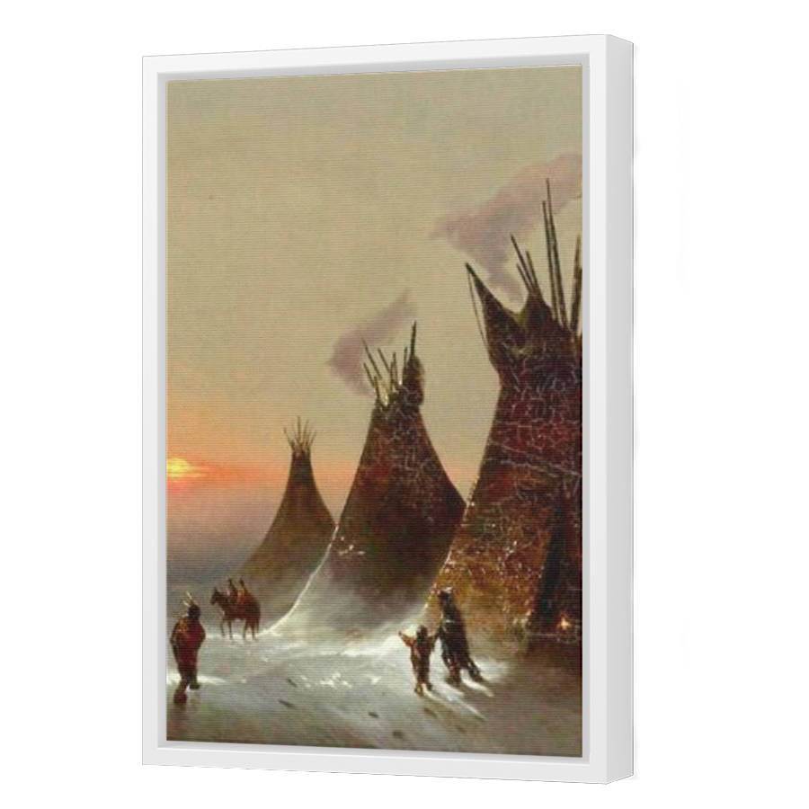 Thumbnail for Canvas - White Floating Frame