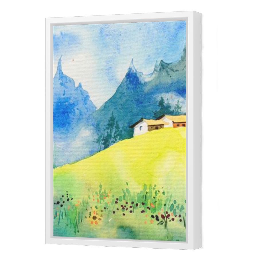 Thumbnail for Canvas - White Floating Frame