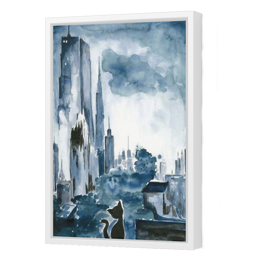 Thumbnail for Canvas - White Floating Frame