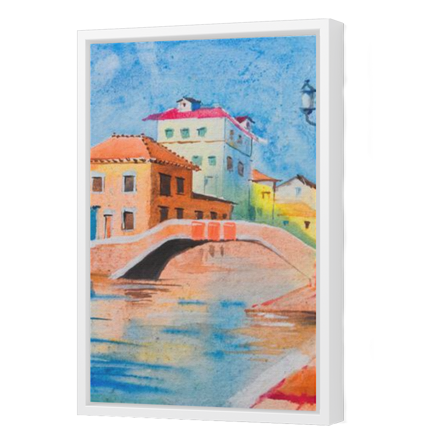 Thumbnail for Canvas - White Floating Frame