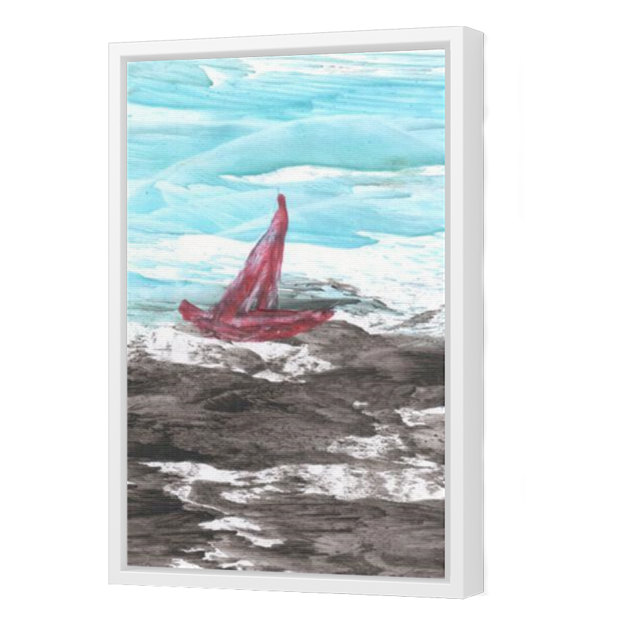 Thumbnail for Canvas - White Floating Frame