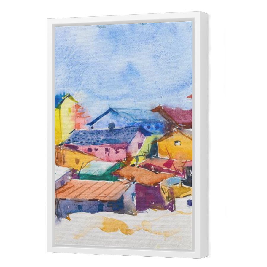 Thumbnail for Canvas - White Floating Frame